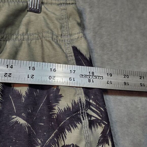 American Eagle Outfitters Trunks Men 32 Gray Palm Trees AE77 Swimwear Drawstring - Picture 3 of 8